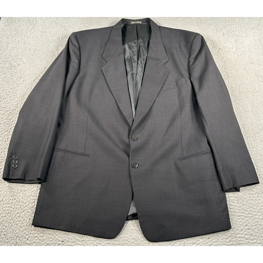 Mani Giorgio Armani Sport Coat Men's 46 Gray Blazer Casual 2-Button Office Italy